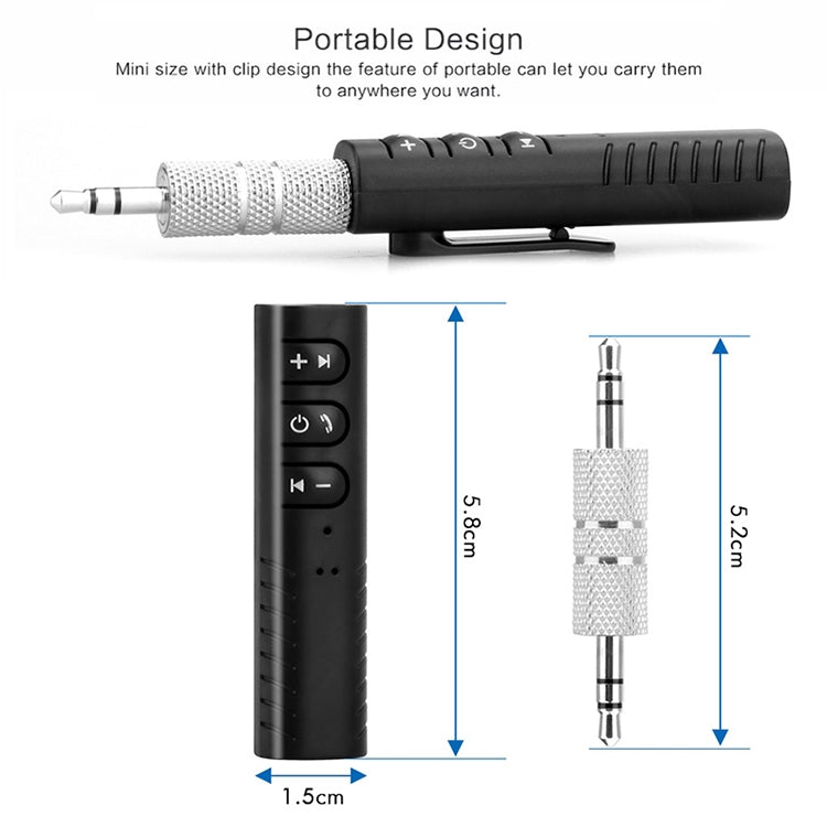 H-139 3.5mm Lavalier Bluetooth Audio Receiver with Metal Adapter(Green) - Audio Receiver Transmitter by PMC Jewellery | Online Shopping South Africa | PMC Jewellery