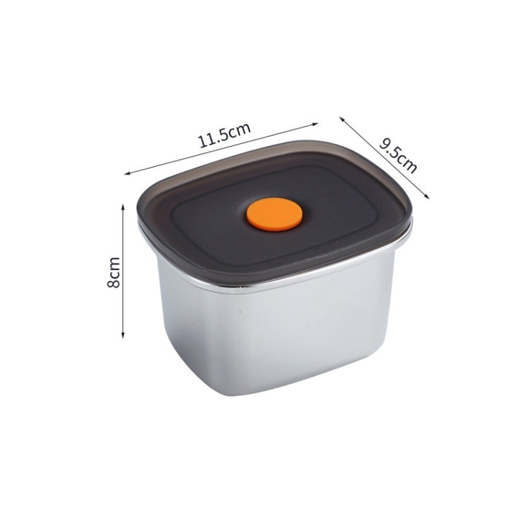 Refrigerator Fruit Fresh-Keeping Box 304 Stainless Steel Sealed Lunch Box, Capacity: 450ml - Cutlery Sets by PMC TechLife | Online Shopping South Africa | PMC TechLife