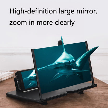 16 inch Mobile Phone Screen Magnifier With Pull-Out 3D Eye Protection High-Definition Magnifying Glass Holder(Black) - Screen Magnifier by PMC Jewellery | Online Shopping South Africa | PMC Jewellery