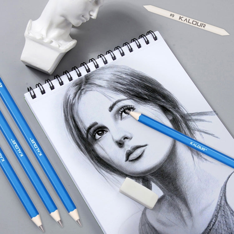KALOUR 33 in 1 Sketch Pencil Set Beginner Brush Art Supplies(Black) - Art Supplies by KALOUR | Online Shopping South Africa | PMC TechLife | Buy Now Pay Later Mobicred