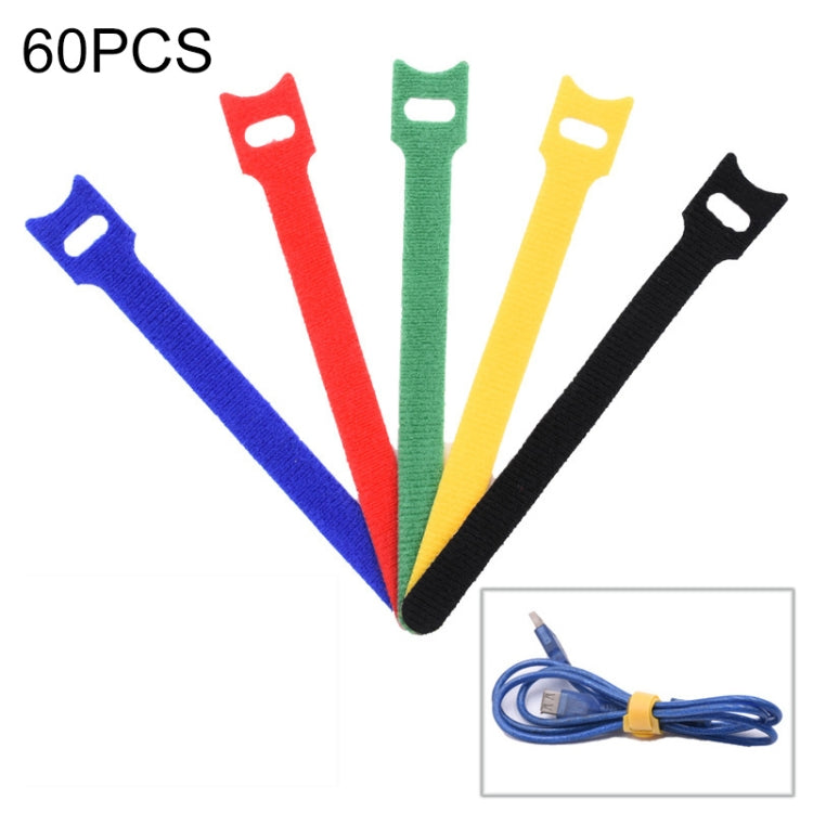 60 PCS T-Shaped Cable Organizer Belt Nylon Winder Buckle, Length: 15cm(Color Random Delivery) - Cable Organizer by PMC TechLife | Online Shopping South Africa | PMC TechLife | Buy Now Pay Later Mobicred