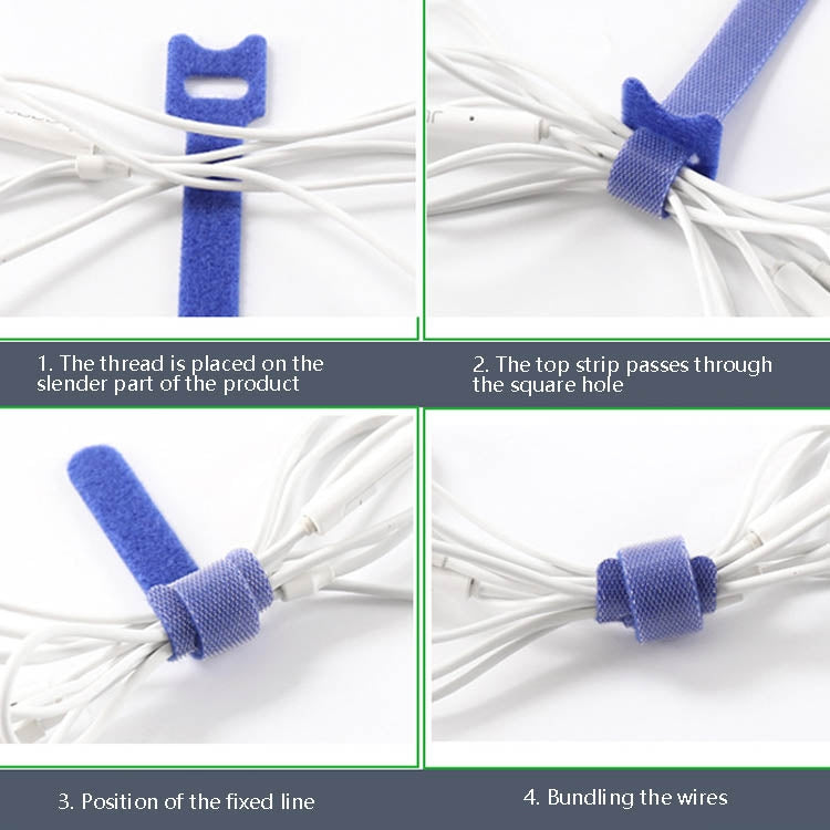 60 PCS T-Shaped Cable Organizer Belt Nylon Winder Buckle, Length: 20cm(Color Random Delivery) - Cable Organizer by PMC TechLife | Online Shopping South Africa | PMC TechLife | Buy Now Pay Later Mobicred
