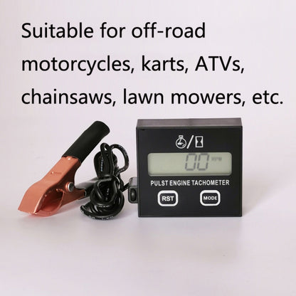 ZSB-03 Chain Saw Tachometer Gasoline Engine Lawn Mower High Tachometer Digital Display Induction Pulse Tachometer, Specification: Clip Version - Electrical System by PMC Jewellery | Online Shopping South Africa | PMC Jewellery