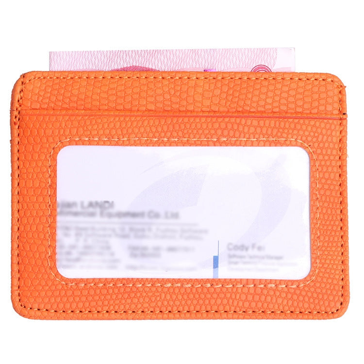 KT1002 RFID Function Lizard Pattern Bank Card Holder PU Business Card Case(Yellow) - Antimagnetic RFID Package by PMC TechLife | Online Shopping South Africa | PMC TechLife | Buy Now Pay Later Mobicred