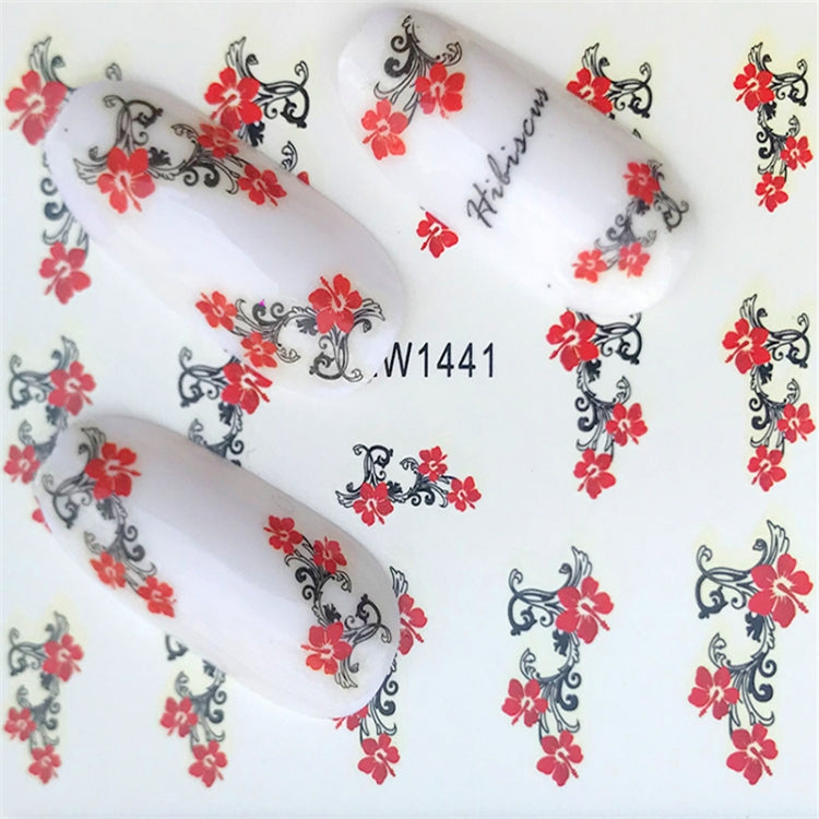 10 PCS Summer Colorful Nail Sticker Water Transfer Nail Decorations(YZW-125) - Nail Stickers by PMC Jewellery | Online Shopping South Africa | PMC Jewellery