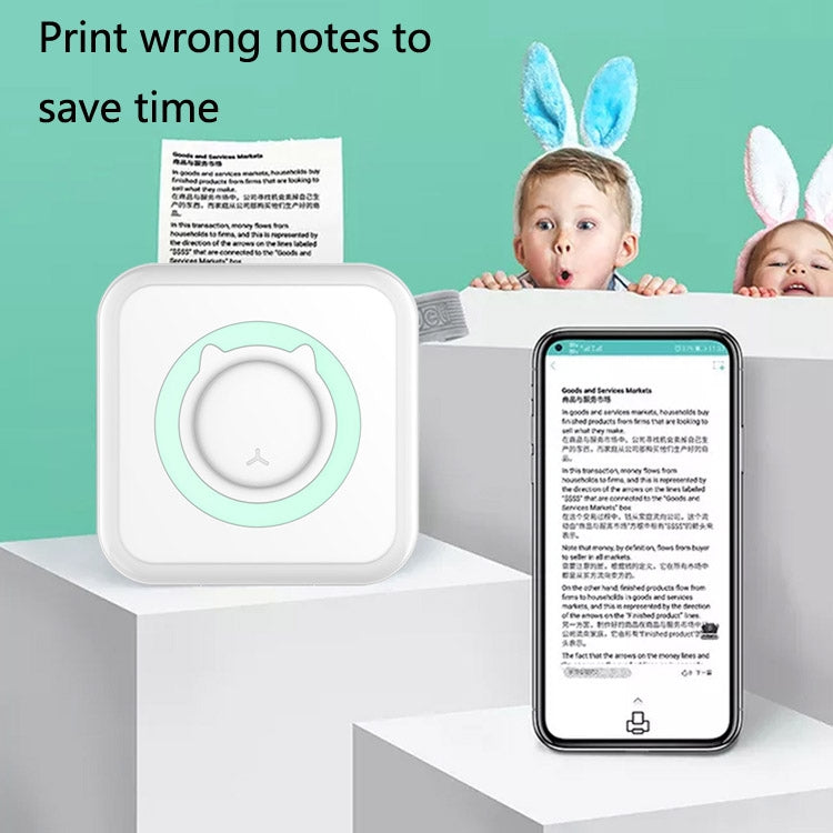 Convenient Pocket Mini Printer Student Wrong Question Thermal Bluetooth Mobile Phone Photo Data Note Printer(Blue) - Printer by PMC TechLife | Online Shopping South Africa | PMC TechLife | Buy Now Pay Later Mobicred