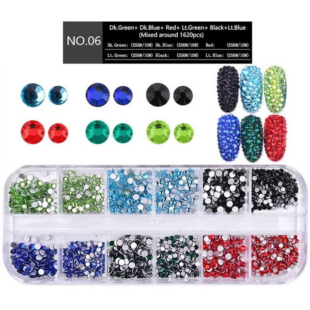 Nail Flat-back AB Crystal Strass 3D Charm Gems DIY Manicure Nail Art Decorations(06) - Nail Stickers by PMC Jewellery | Online Shopping South Africa | PMC Jewellery