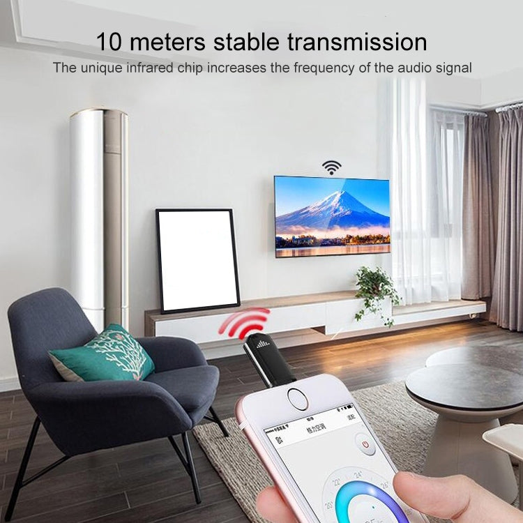 R09 Mobile Phone Intelligent Remote Control Infrared Mobile Phone Remote Control, Interface: 8 Pin (Cyan) - Phone Remote Control by PMC TechLife | Online Shopping South Africa | PMC TechLife