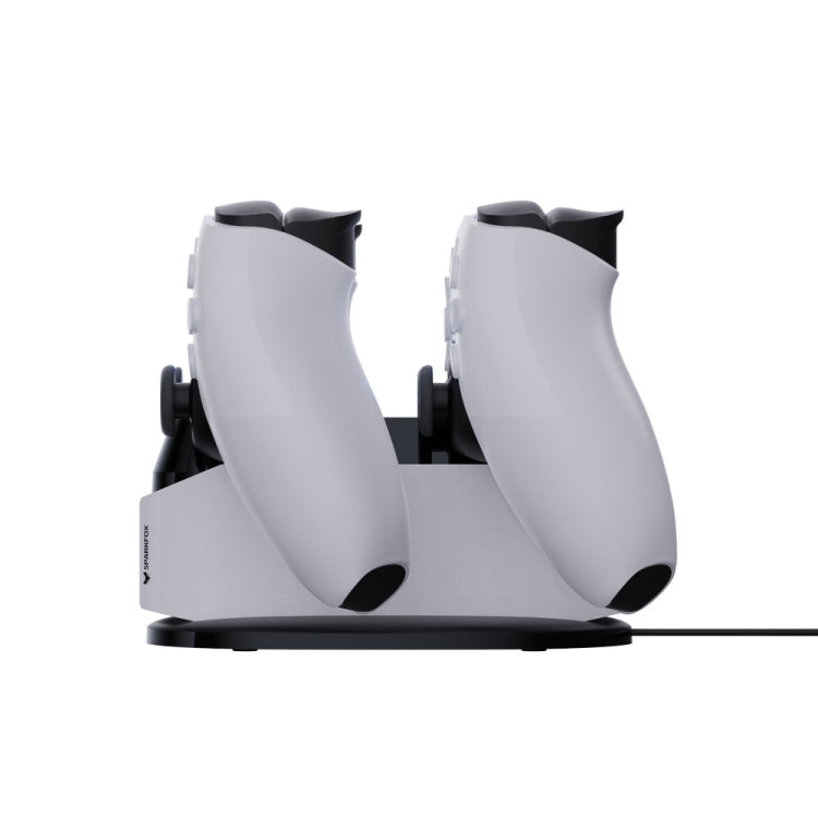 SPARKFOX W20P508 Dual Charger With Contacts Wireless Handle Charger For PS5, Style: Charger+Data Cable+Charging Plug - Charger & Power by PMC TechLife | Online Shopping South Africa | PMC TechLife