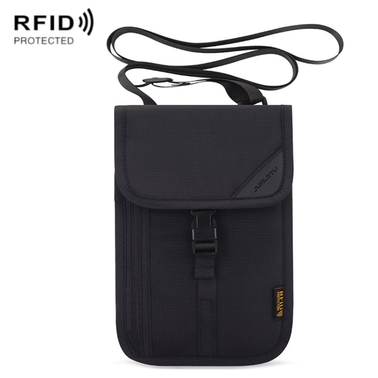 1062 Travel Passport Bag RFID Multi-Function Document Holder Hanging Neck Ticket Protective Case(Black) - Antimagnetic RFID Package by PMC TechLife | Online Shopping South Africa | PMC TechLife | Buy Now Pay Later Mobicred