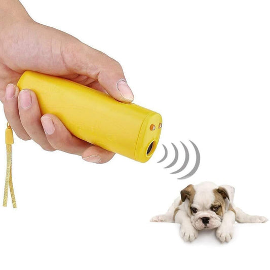 LED Flashlight Ultrasonic Dog Repeller Portable Dog Trainer, Colour: Single-headed Yellow(Colorful Package) - Training Aids by PMC Jewellery | Online Shopping South Africa | PMC Jewellery