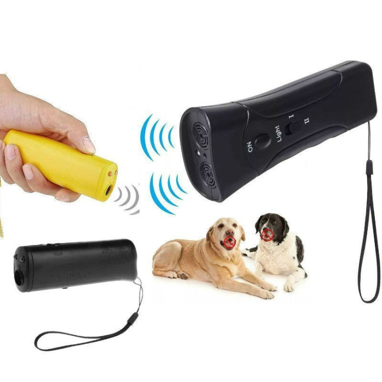 LED Flashlight Ultrasonic Dog Repeller Portable Dog Trainer, Colour: Single-headed Yellow(Colorful Package) - Training Aids by PMC Jewellery | Online Shopping South Africa | PMC Jewellery