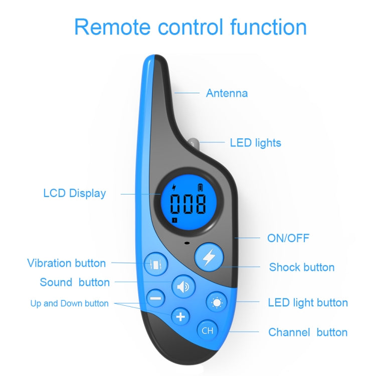 L-818 500M Dog Training Device Rechargeable Remote Control Pet Bark Stopper - Training Aids by PMC TechLife | Online Shopping South Africa | PMC TechLife