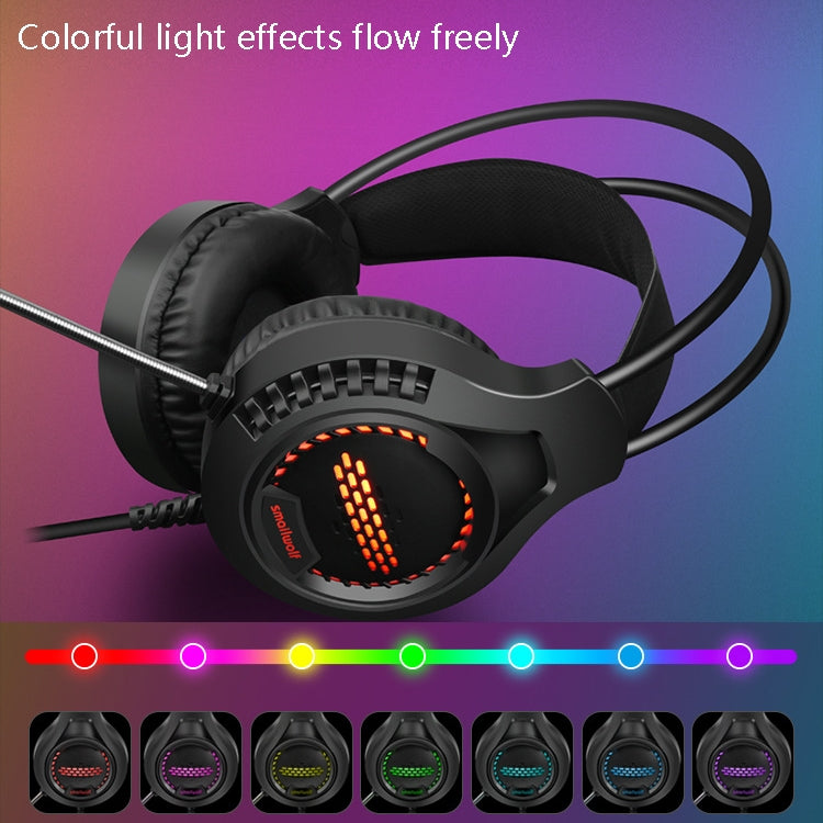 Smailwolf AK3 Headset Game Headphones Wired Luminous Desktop Computer Headset, Style: 3.5mm Double Plug - Multimedia Headset by PMC TechLife | Online Shopping South Africa | PMC TechLife