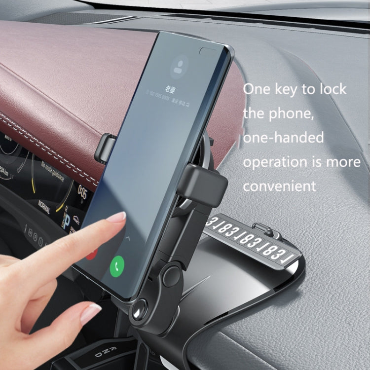 ZJ088 Car Mobile Phone Bracket Car Central Control Instrument Panel Rearview Mirror Multifunctional AR Navigation Bracket(Pink) - Car Holders by PMC TechLife | Online Shopping South Africa | PMC TechLife