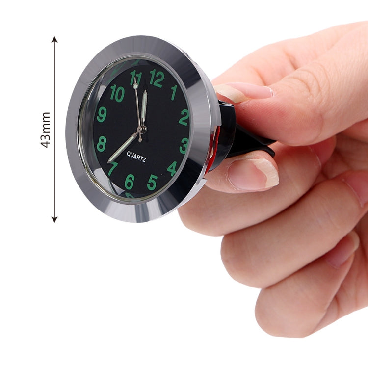 Car Clock Night Light Electronic Clock Car Decoration Quartz(Black Border) - Clocks & Car Meters by PMC TechLife | Online Shopping South Africa | PMC TechLife
