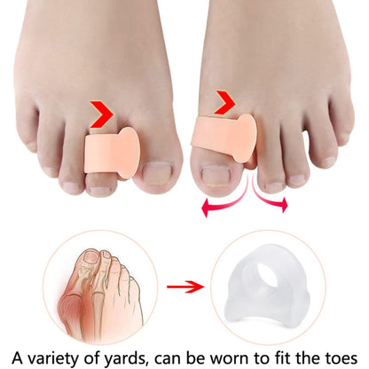 10 Pairs Great Toe Orthosis Separator Soft and Comfortable Toe Care Cover, Size: S(White) - Corrector by PMC Jewellery | Online Shopping South Africa | PMC Jewellery