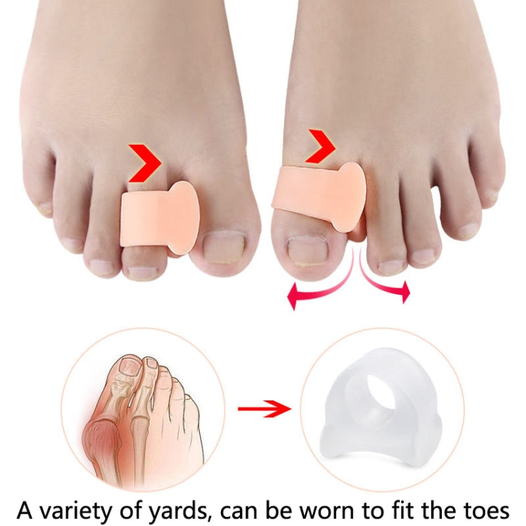 10 Pairs Great Toe Orthosis Separator Soft and Comfortable Toe Care Cover, Size: M(White) - Corrector by PMC Jewellery | Online Shopping South Africa | PMC Jewellery