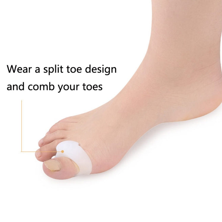 10 Pairs Great Toe Orthosis Separator Soft and Comfortable Toe Care Cover, Size: M(White) - Corrector by PMC Jewellery | Online Shopping South Africa | PMC Jewellery