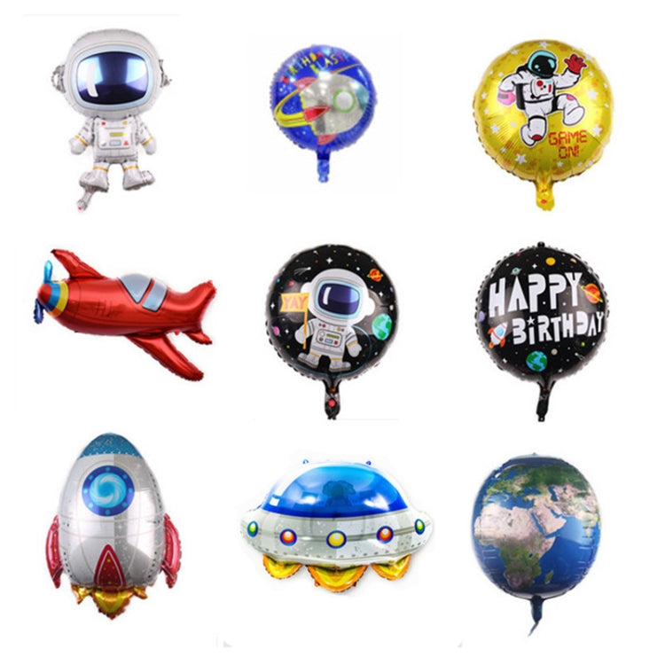 10 PCS Space Aluminum Film Balloon Children Decorate Birthday Party Decoration Balloons,Style: Space Rocket - Balloons by PMC Jewellery | Online Shopping South Africa | PMC Jewellery