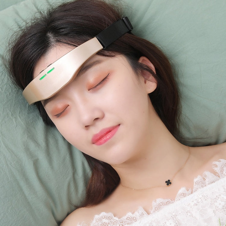 Head Massager Wireless Micro Current Intelligent EMS Sleeper(Gold) - Massage & Relaxation by PMC TechLife | Online Shopping South Africa | PMC TechLife