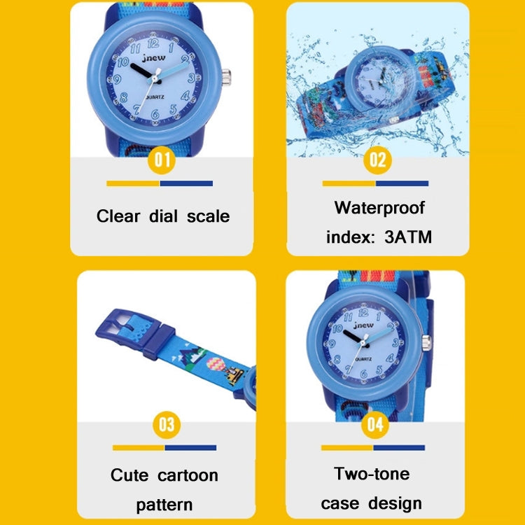 JNEW A369-86370 Children Cartoon Waterproof Time Cognitive Ribbon Quartz Watch(Amusement Park) - Cartoon Watches by JNEW | Online Shopping South Africa | PMC Jewellery | Buy Now Pay Later Mobicred