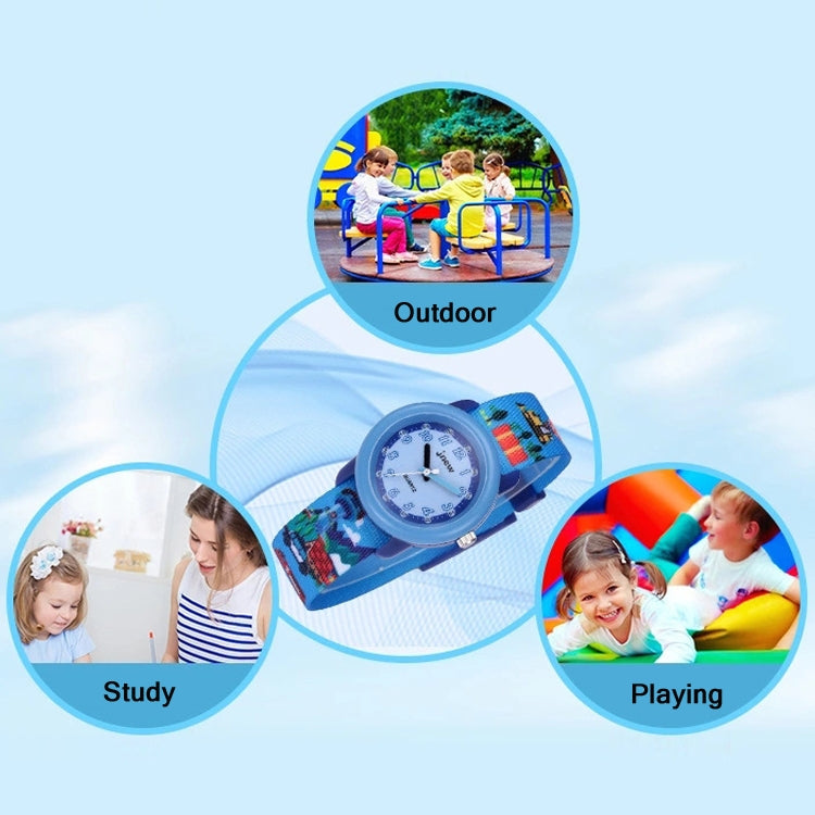 JNEW A369-86370 Children Cartoon Waterproof Time Cognitive Ribbon Quartz Watch(Amusement Park) - Cartoon Watches by JNEW | Online Shopping South Africa | PMC Jewellery | Buy Now Pay Later Mobicred