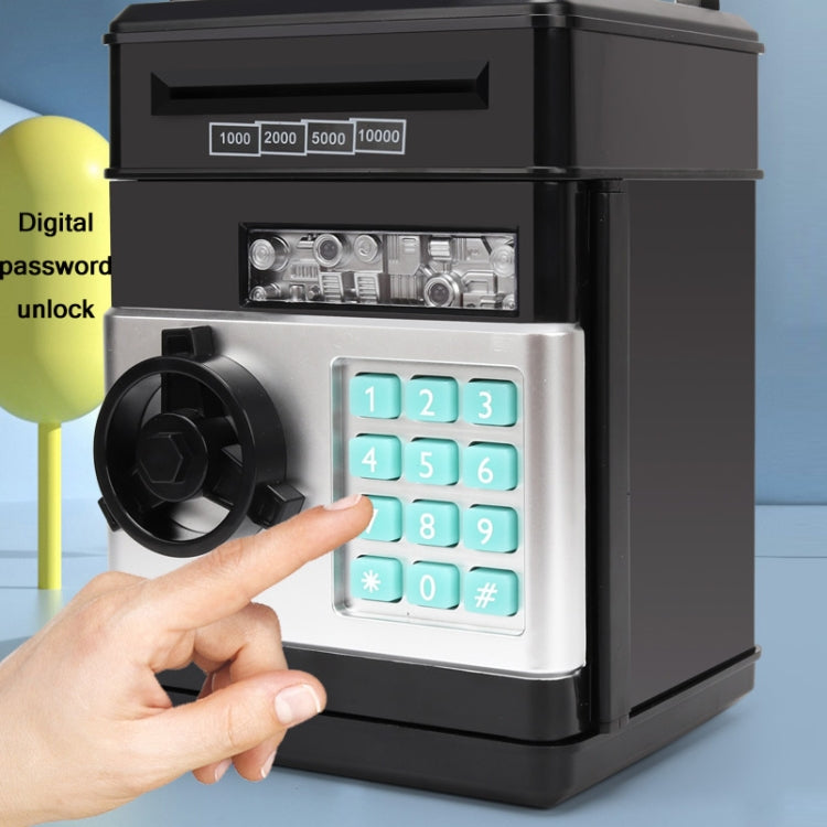 Password Safe Deposit Box Children Automatic Savings ATM Machine Toy, Colour: Black Red - free shipping - PMC TechLife - Order now!