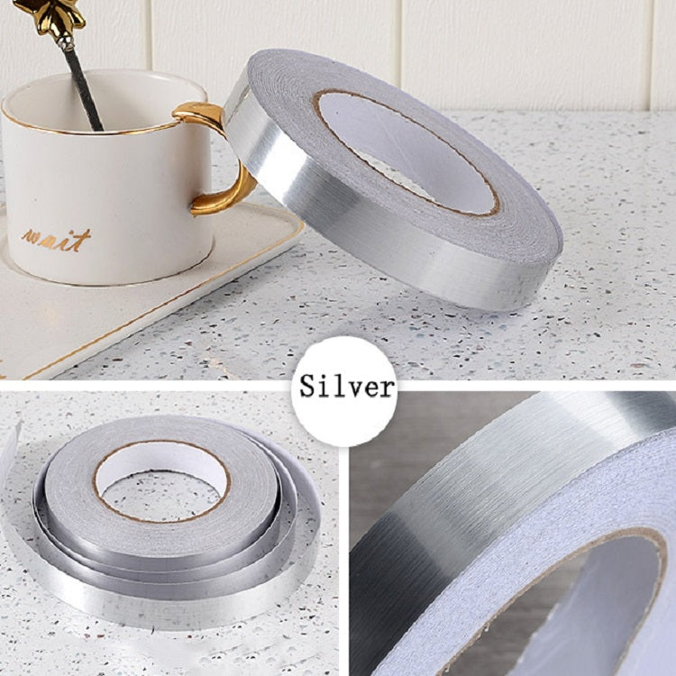 Home Decoration Self-Adhesive Ceiling Beauty Sideline Tile Beauty Seam Sticker, Specification: 5cmx10m(Brushed Silver) - Adhesives & Sealers by PMC TechLife | Online Shopping South Africa | PMC TechLife