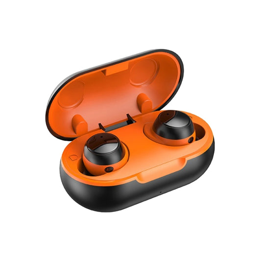 TWS-22 Bluetooth 5.0 In-Ear Sports Waterproof Noise Cancelling Touch Control Mini Headphones(Orange) - TWS Earphone by PMC Jewellery | Online Shopping South Africa | PMC Jewellery