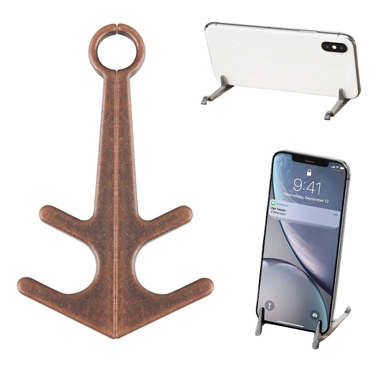 Mini Lazy Desktop Mobile Phone Bracket Multifunction Magnetic Anchor Tablet Stand(Retro Copper) - Desktop Holder by PMC TechLife | Online Shopping South Africa | PMC TechLife