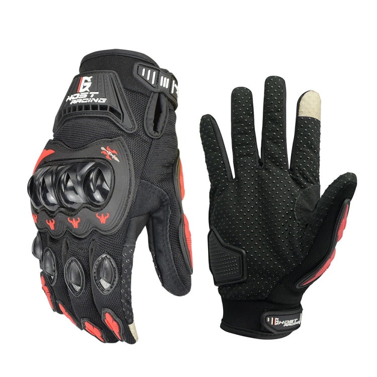 GHOST RACING GR-ST04 Motorcycle Gloves Anti-Fall Full Finger Riding Touch Gloves, Size: L(Red) - Locomotive Gloves by GHOST RACING | Online Shopping South Africa | PMC TechLife | Buy Now Pay Later Mobicred