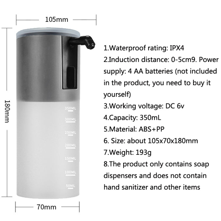 GM-TP-2011-A Automatic Induction Foam Hand Washing Machine Portable Infrared Induction Soap Dispenser(White) - free shipping - PMC TechLife - Order now!