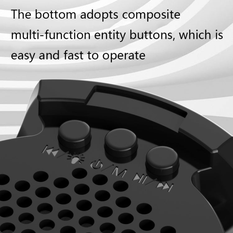 RGB Light Effect Gyro Shape Wireless Bluetooth Audio(White) - Mini Speaker by PMC TechLife | Online Shopping South Africa | PMC TechLife