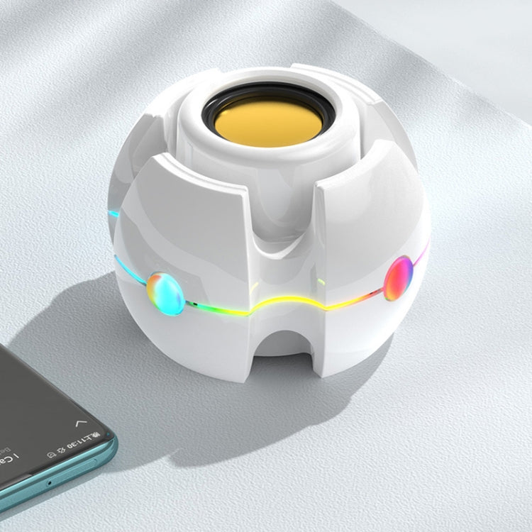 RGB Light Effect Gyro Shape Wireless Bluetooth Audio(Blue) - Mini Speaker by PMC TechLife | Online Shopping South Africa | PMC TechLife