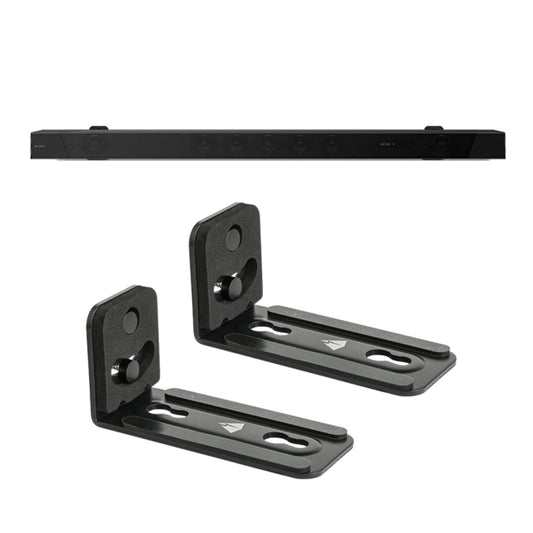 Universal Wall Bracket Non-Slip Storage Bracket for Long Strip Speaker(Black) - Speaker Bracket by PMC Jewellery | Online Shopping South Africa | PMC Jewellery