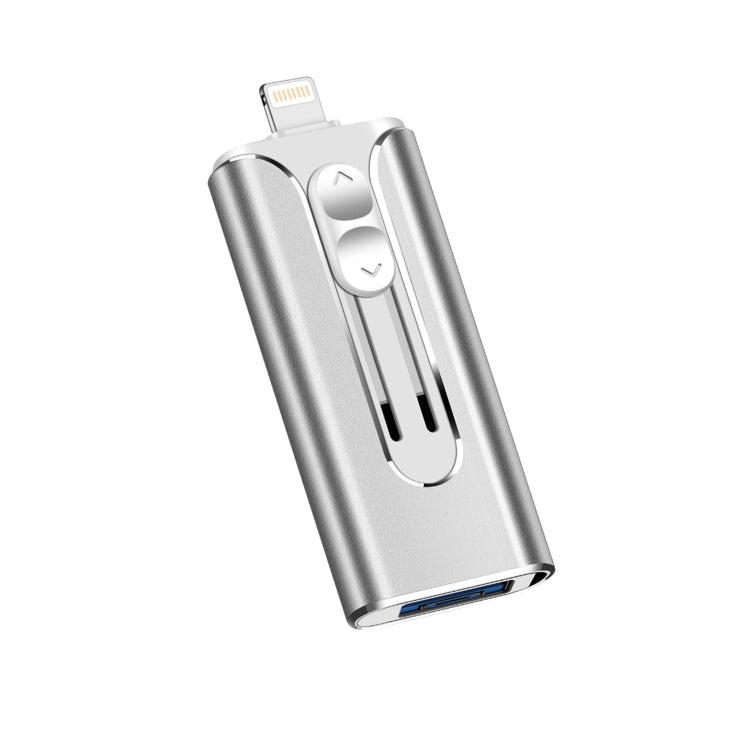 32GB Micro USB + 8 Pin + USB 2.0 3 in 1 Mobile Phone Computer U-Disk(Silver) - U Disk & Card Reader by PMC TechLife | Online Shopping South Africa | PMC TechLife