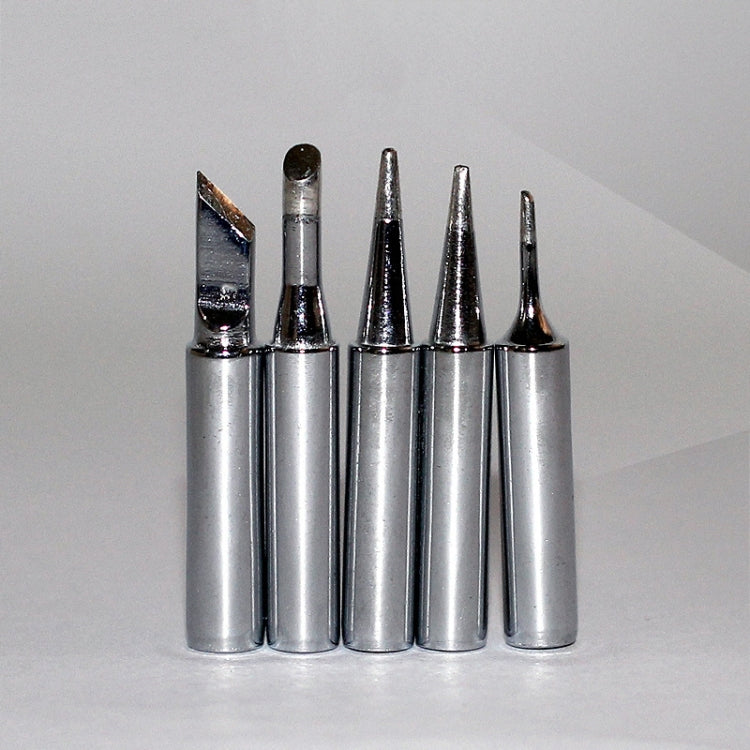 Metallic LCD Temperature Regulating Soldering Iron And Soldering Iron Tip Set Electric Soldering Iron Welding Tool(220V EU Plug Silver Head  Black) - Soldering Iron Set by PMC TechLife | Online Shopping South Africa | PMC TechLife | Buy Now Pay Later Mobicred