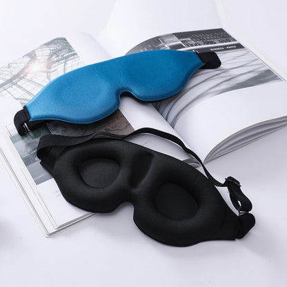 3D Sleeping Eye Mask Memory Foam Men And Women Shading Eye Mask Concave Eye Mask(No Nose Wings Black) - Eye Masks by PMC Jewellery | Online Shopping South Africa | PMC Jewellery