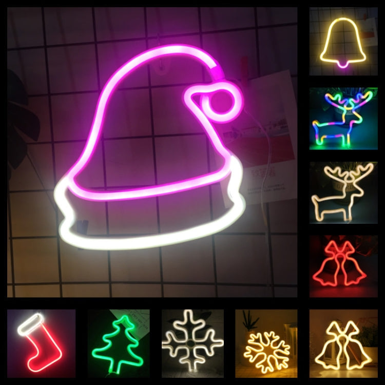 Christmas Decoration Neon Lights Wall-Mounted Ornaments, Spec: Christmas Hat - Decoration Lamps by PMC Jewellery | Online Shopping South Africa | PMC Jewellery