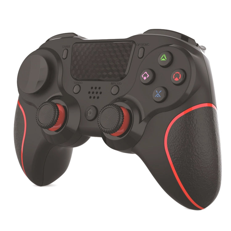 MB-P913 PC Six-Axis Somatosensory Back Key Programming Dual Vibration Bluetooth Gamepad For PS4 Pro(Red Black) - Gamepads by PMC Jewellery | Online Shopping South Africa | PMC Jewellery