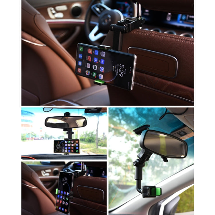 H02 Car Rearview Mirror Mobile Phone Holder Pillow Universal Car Mobile Phone Holder - Car Holders by PMC TechLife | Online Shopping South Africa | PMC TechLife