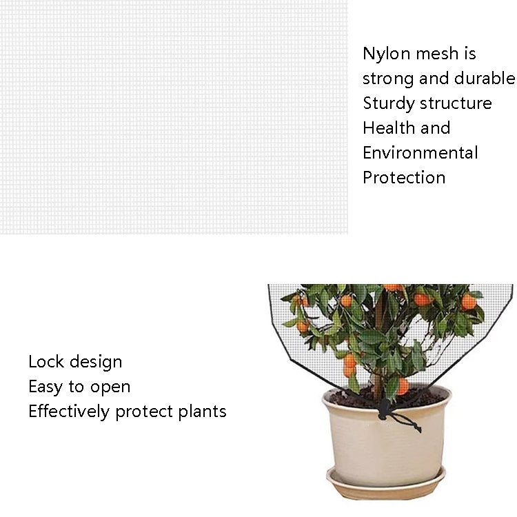 Plant Insect Cover Net With Drawstring Greenhouse Fruit Tree Bird Cover, Size: 1x1.5m(White) - Garden Netting by PMC TechLife | Online Shopping South Africa | PMC TechLife | Buy Now Pay Later Mobicred