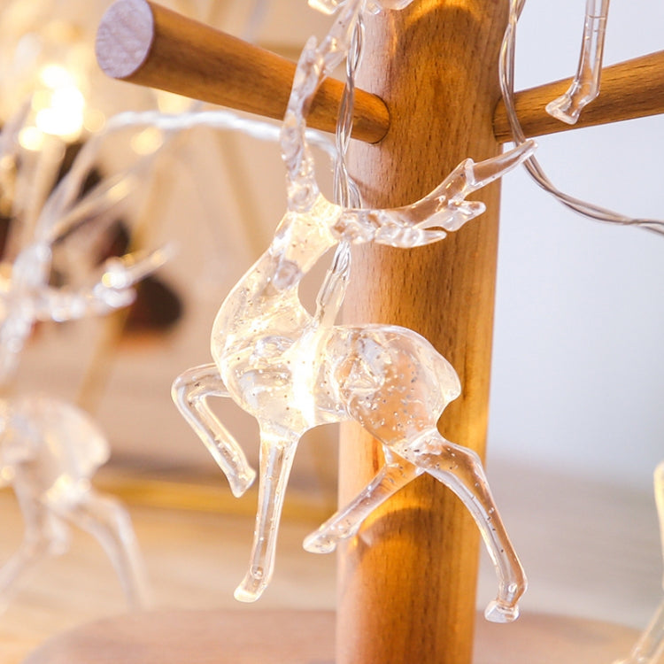 Christmas Elk String Lights Holiday Decoration, Spec: 1.5m 10 LEDs Battery Box(Colorful Light) - Decoration Lamps by PMC TechLife | Online Shopping South Africa | PMC TechLife
