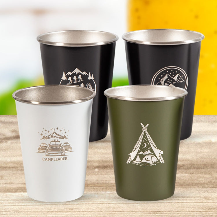 4 PCS / Set Outdoor Picnic Stainless Steel Cup With Storage Bag (Dark Blue) - Cookwares & Tablewares by PMC TechLife | Online Shopping South Africa | PMC TechLife