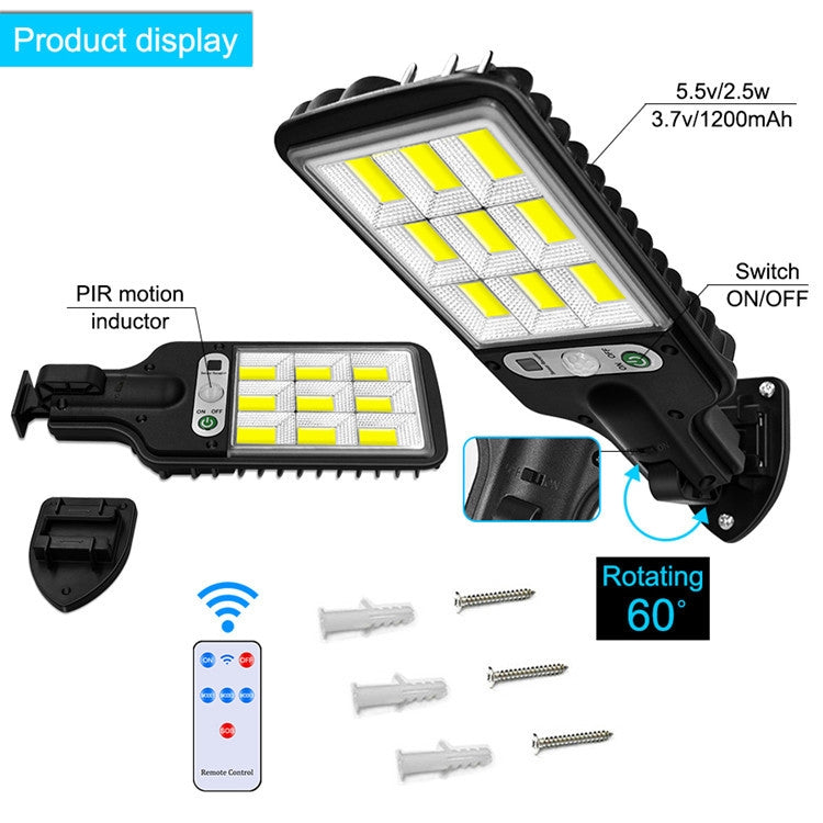 616 Solar Street Light LED Human Body Induction Garden Light, Spec: 72 SMD No Remote Control - LED Street Light by PMC TechLife | Online Shopping South Africa | PMC TechLife