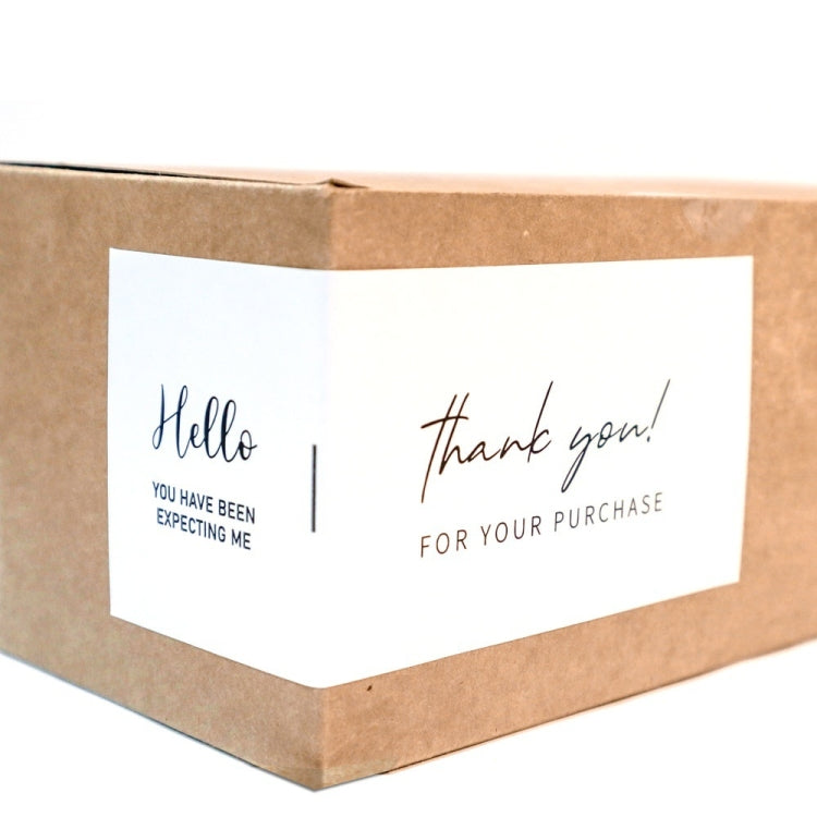 50 Sheets / Bag Rectangular Sticker Gift Box Sealed Sticker Packaging Supplies(B2) - free shipping - PMC TechLife - Order now!