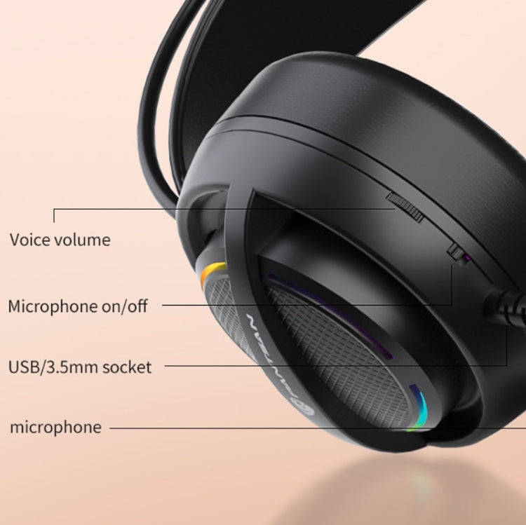 PANTSAN PSH-100 USB Wired Gaming Earphone Headset with Microphone, Colour: 3.5mm Orange - free shipping - PMC TechLife - Order now!
