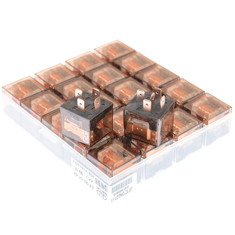 5 PCS 100A Automotive Relay With Indicator Light(12V 4 Plug 100A) - Relays by PMC TechLife | Online Shopping South Africa | PMC TechLife