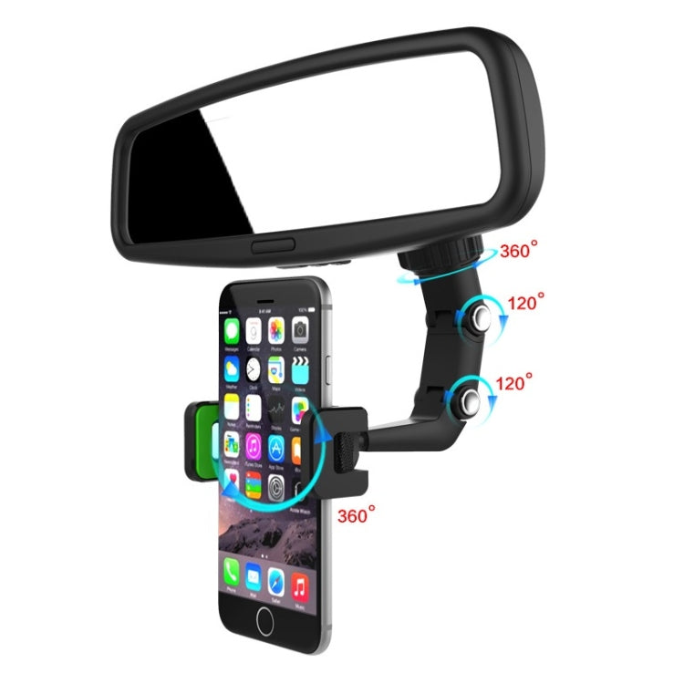 Multifunctional Vehicle-mounted Video Shooting Rearview Mirror Bracket(Grey) - Car Holders by PMC TechLife | Online Shopping South Africa | PMC TechLife
